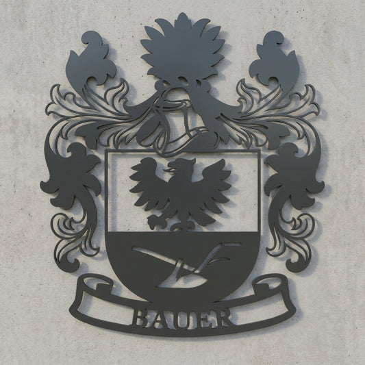 Bauer-Wappen Wandschild