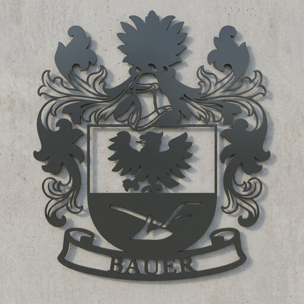 Bauer-Wappen Wandschild