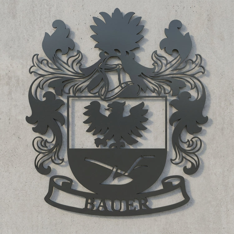 Bauer-Wappen Wandschild