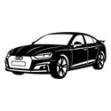 Audi Auto Silhouette Wandschild Steelmonks