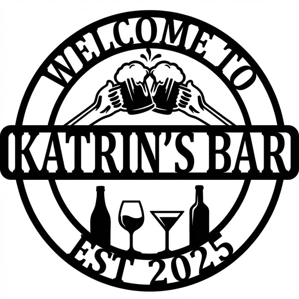 Emblem-Wandschild Katrin's Bar