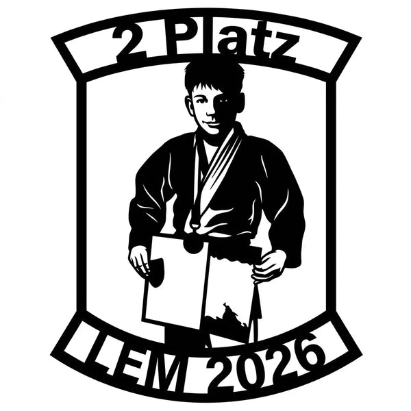 Emblem-Wandschild 2 Platz – LEM 2026 Steelmonks