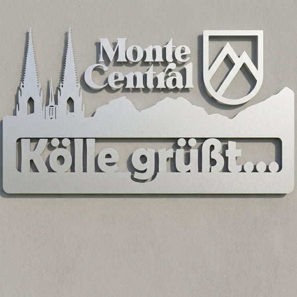 Kölle grüßt... – Emblem-Wandschild