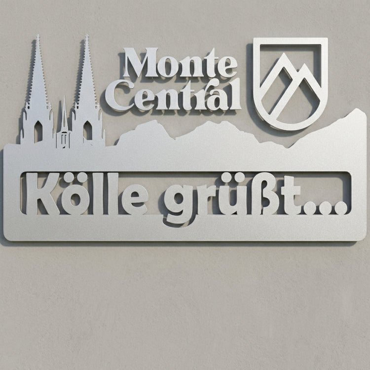 Kölle grüßt... – Emblem-Wandschild