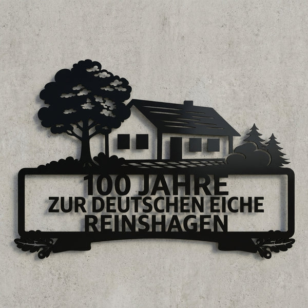 Schlichtes Text-Wandschild