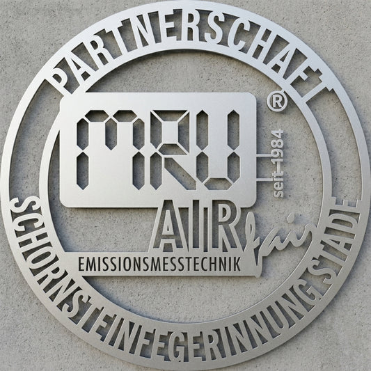 Rundes Wandschild Partnerschaft Schornsteinfegerinnung Stade