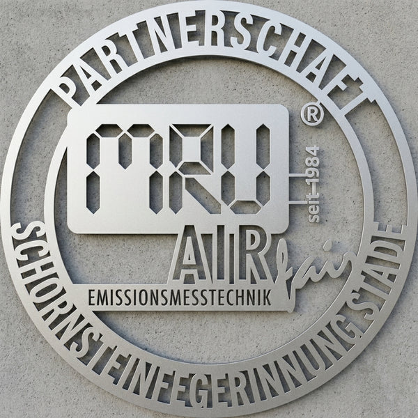 Rundes Wandschild Partnerschaft Schornsteinfegerinnung Stade