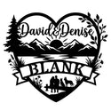 Herz-Wandschild Paar & Malinois – BLANK