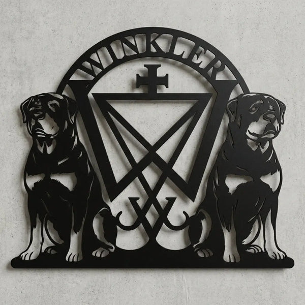 Familienwappen mit Rottweilern Steelmonks