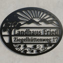 Ovales Hausschild Landhaus Friedl