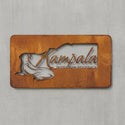Logo-Wandschild Corten-Optik Steelmonks