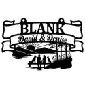 Banderolen-Wandschild BLANK – David & Denise