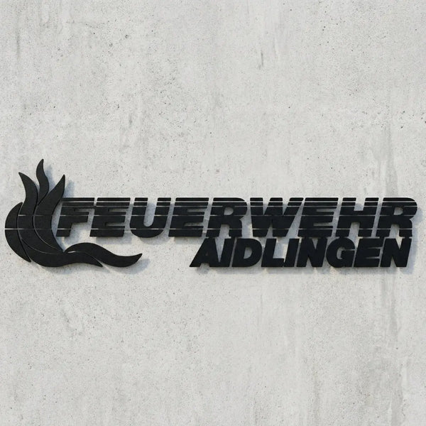 Logo-Wandschild Feuerwehr Aidlingen Steelmonks