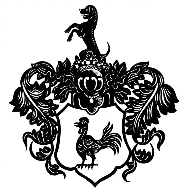 Heraldisches Wappen Wandschild Steelmonks