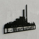 E-Werkstatt Wandschild Steelmonks