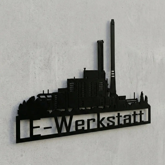 E-Werkstatt Wandschild Steelmonks