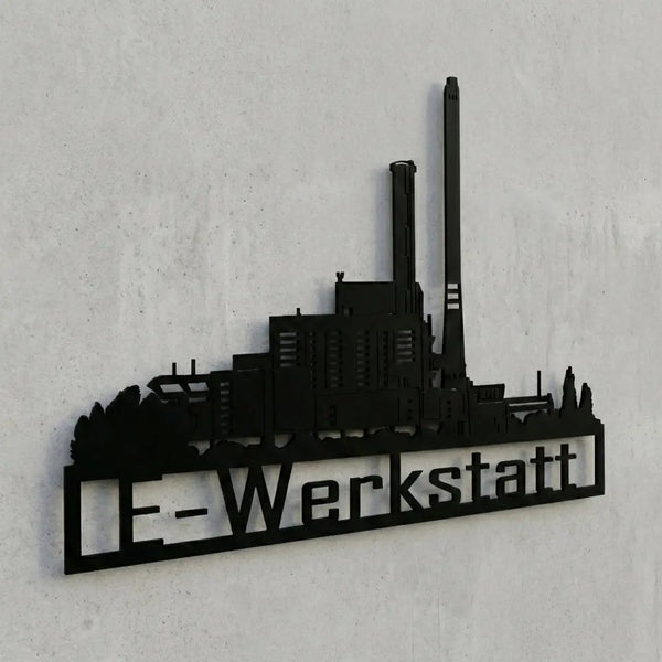 E-Werkstatt Wandschild Steelmonks