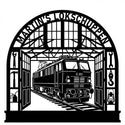 Wandschild Lokschuppen E 251 – Martin's Lokschuppen Steelmonks