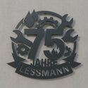 Wandschild Firmenjubiläum 75 (nach Foto)