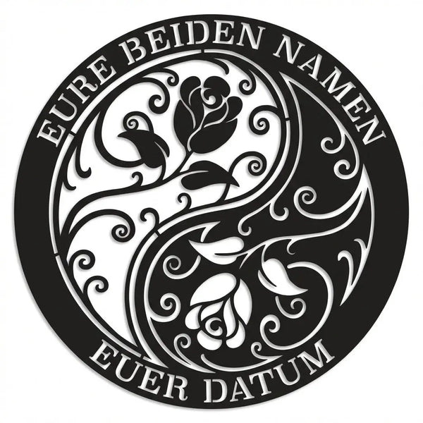 Silhouette nach Foto – Wandschild aus Stahl Steelmonks