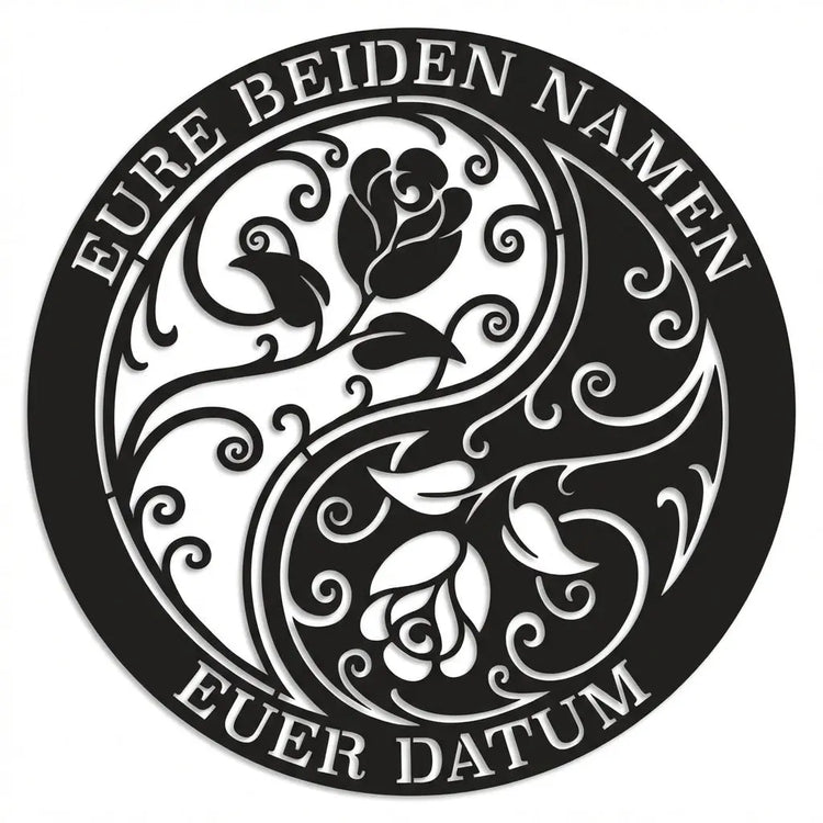 Silhouette nach Foto – Wandschild aus Stahl Steelmonks