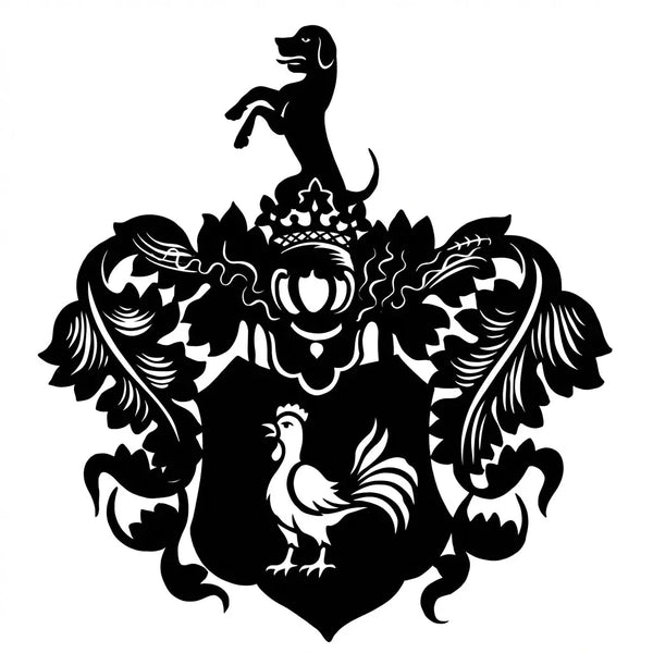Wappen Silhouette Wandschild Steelmonks