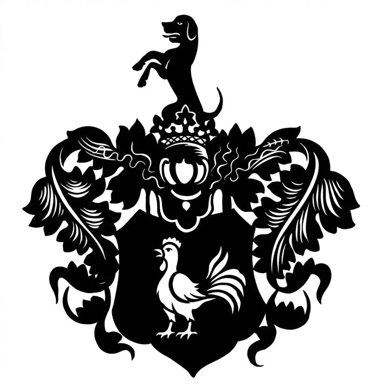Wappen Silhouette Wandschild Steelmonks