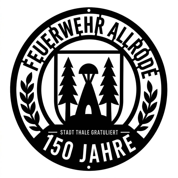 Metall-Wandschild nach Foto – Einteilig