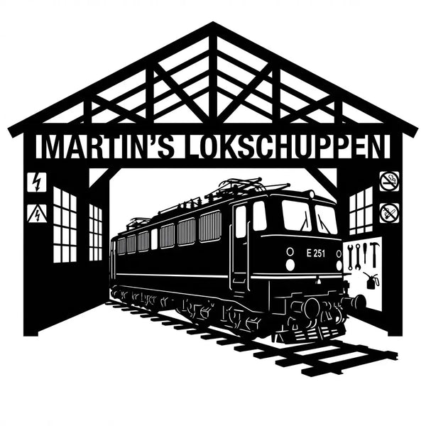 Martin's Lokschuppen – E251 Giebelschild Steelmonks