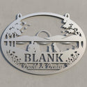 Ovales Wandschild BLANK – David & Denise