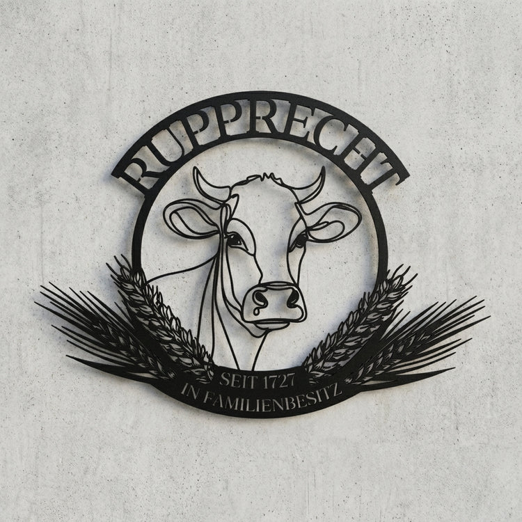 Hoflogo Emblem-Wandschild