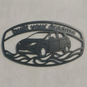 Carport-Schild Surf Wellen – built your dreams Steelmonks