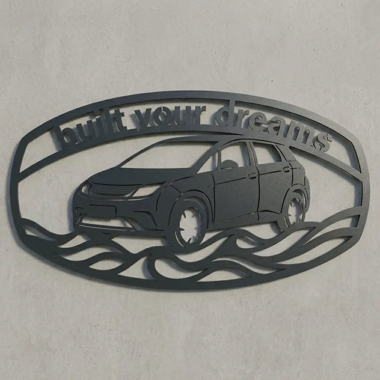 Carport-Schild Surf Wellen – built your dreams