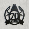 Rundes Geburtstagsemblem 70 – Pauli Steelmonks