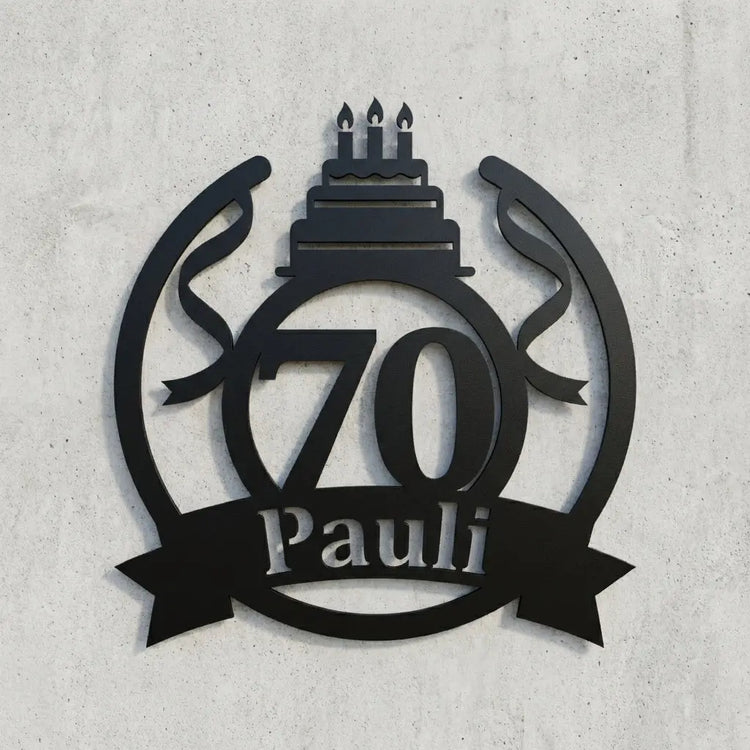 Rundes Geburtstagsemblem 70 – Pauli