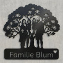 Wandschild Familie Blum – Magnolienbaum Steelmonks