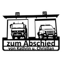 Abschieds-Wandschild mit Widmung