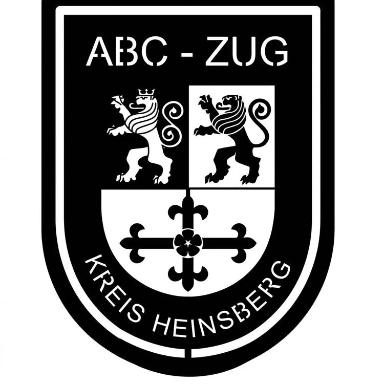 ABC-Zug Kreis Heinsberg Emblem-Wandschild Steelmonks