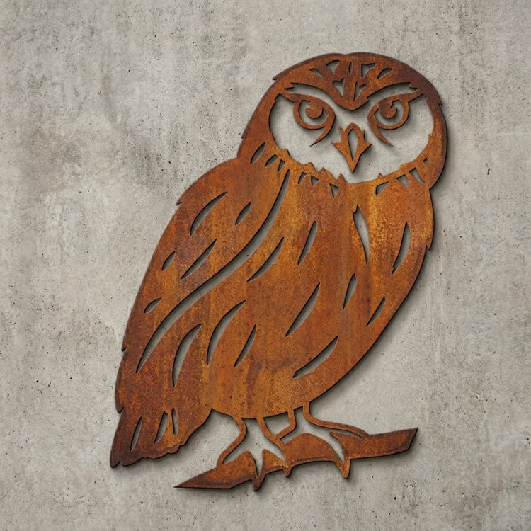 Steinkauz Kontur-Wandschild