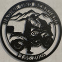 Rundes Motorrad-Schild – Nadine & Bernhard