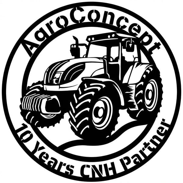 Rundes Traktor-Wandschild AgroConcept Jubiläum Steelmonks