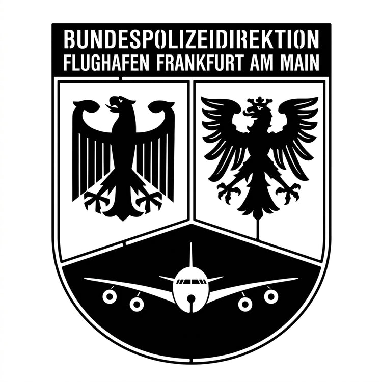 Behörden-Wappenschild mit Originalschrift