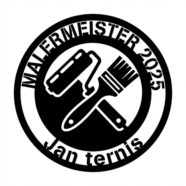 Rundes Malermeister-Schild 2025 – Jan ternis