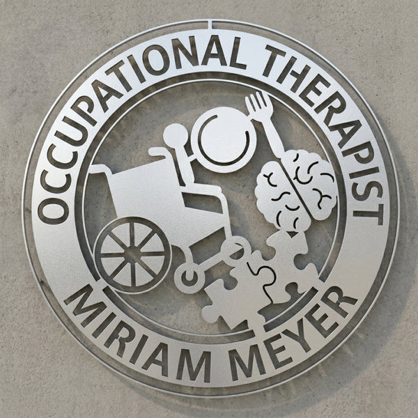 Rundes Zunft-Emblem Ergotherapie – Miriam Meyer