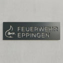 Rechteckiges Logo-Wandschild – negativ ausgeschnitten Steelmonks