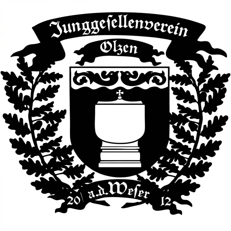 Logo-Wandschild – Satinierter Edelstahl