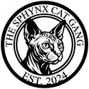 Rundes Doppelring-Schild „The Sphynx Cat Gang“