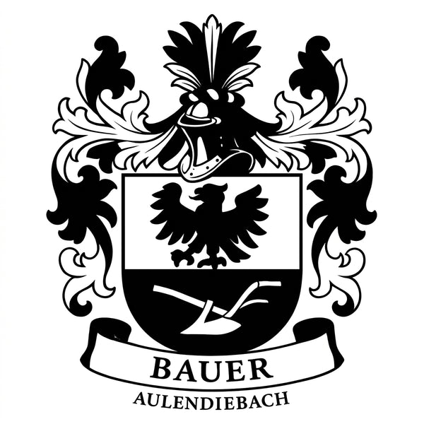 Bauer Wappen – Metall-Wandschild