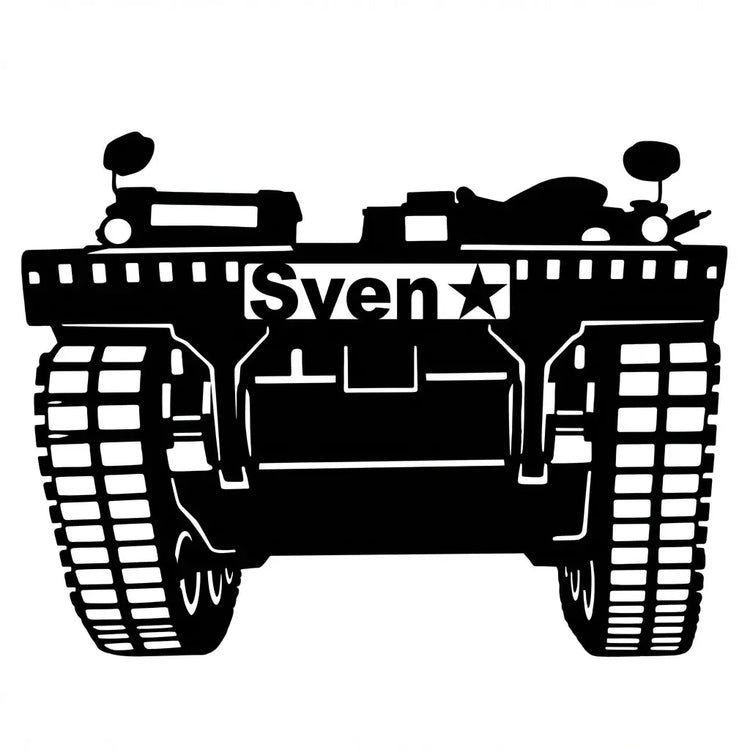 Fahrzeug Wandschild – Sven ⭐ Steelmonks