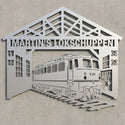 Martin's Lokschuppen – E251 Giebelschild Steelmonks